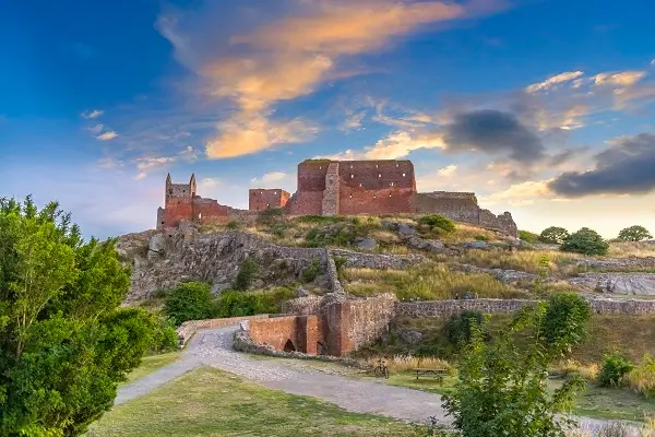 Ruiny zamku Hammershus na Bornholmie