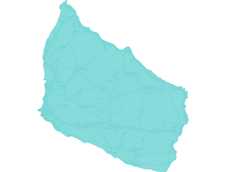 mapa Bornholmu