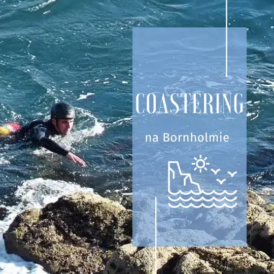 Coastering i wspinaczka po klifach Helligdomsklipperne na Bornholmie