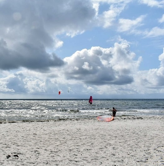 kitesurfing w Jomsfurgaard