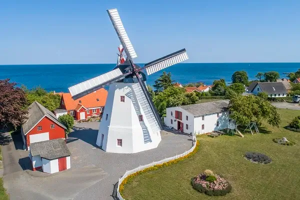 Młyn w Årsdale na Bornholmie