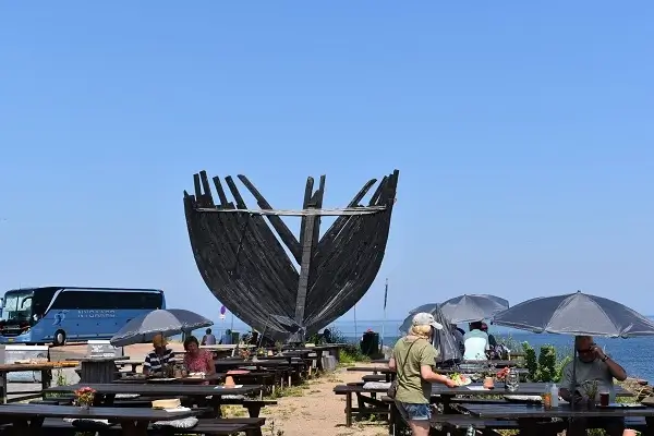 Fabryka cukierków i port w Svaneke na Bornholmie